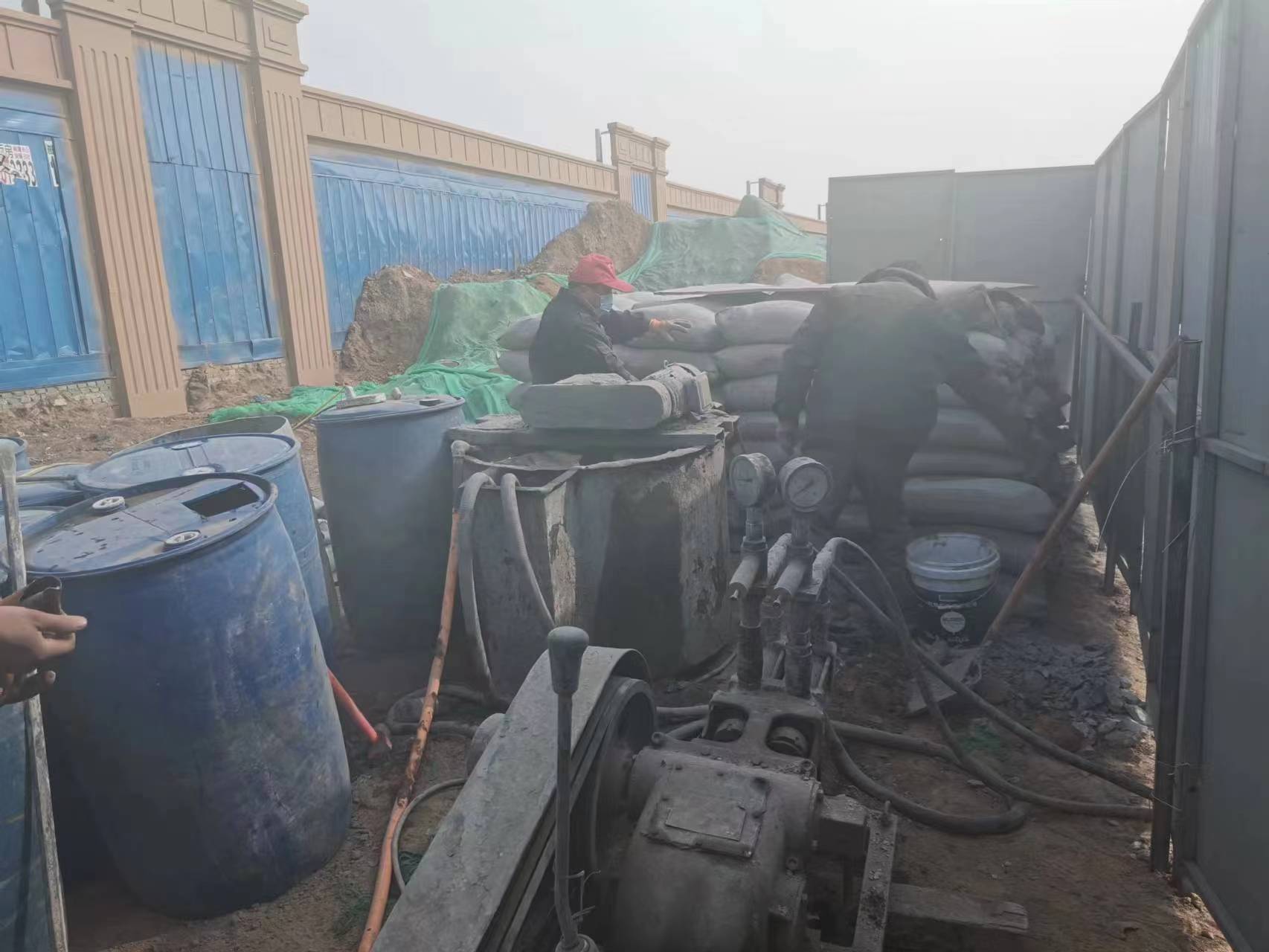 献县地基沉降注浆加固